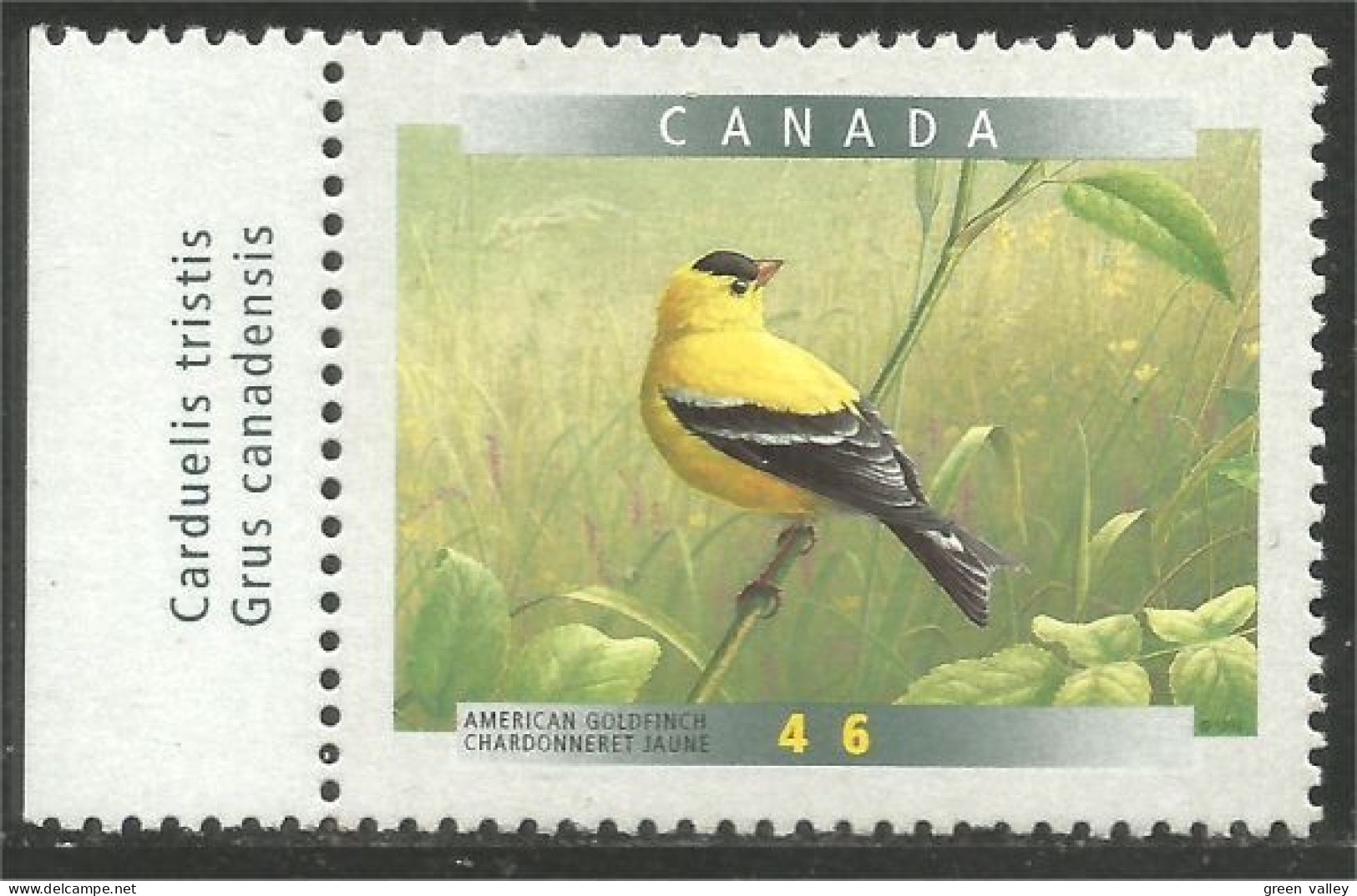 Canada Chardonneret Goldfinch MNH ** Neuf SC (C17-72gl) - Unused Stamps