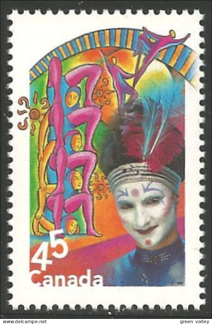 Canada Circus Cirque Clown Acrobates Acrobats MNH ** Neuf SC (C17-60i) - Unused Stamps