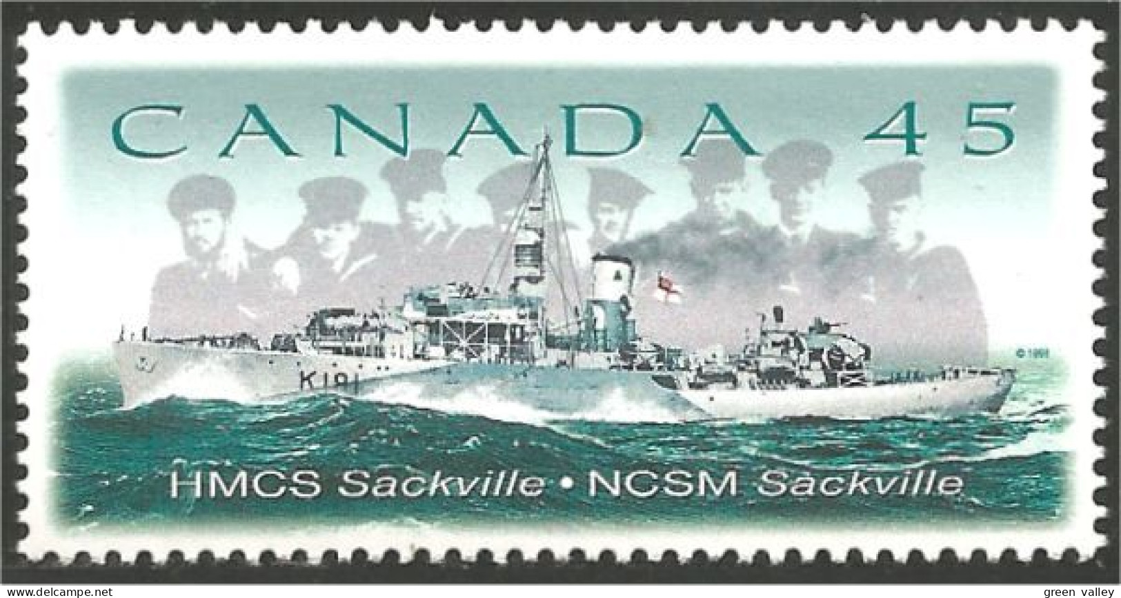 Canada Bateau Ship HMCS Sackville MNH ** Neuf SC (C17-62b) - Bateaux