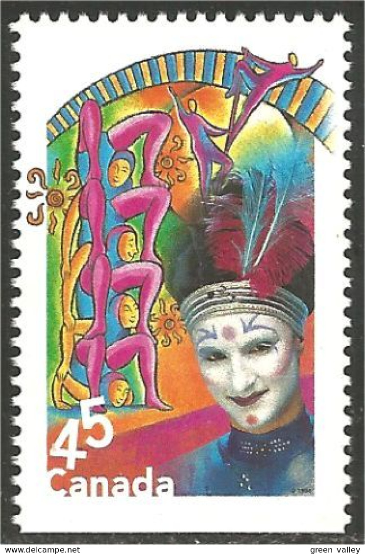 Canada Circus Cirque Clown Acrobates Acrobats MNH ** Neuf SC (C17-60ba) - Unused Stamps