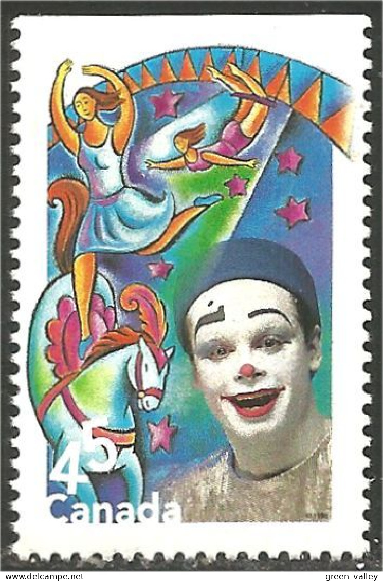 Canada Circus Cirque Clown Cheval Horse Danseuse Dancer MNH ** Neuf SC (C17-58ha) - Unused Stamps