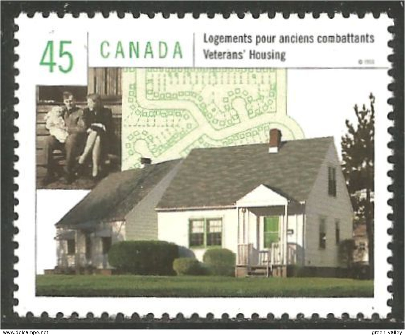 Canada Habitations Anciens Combattants Veteran Housing MNH ** Neuf SC (C17-55gb) - Altri