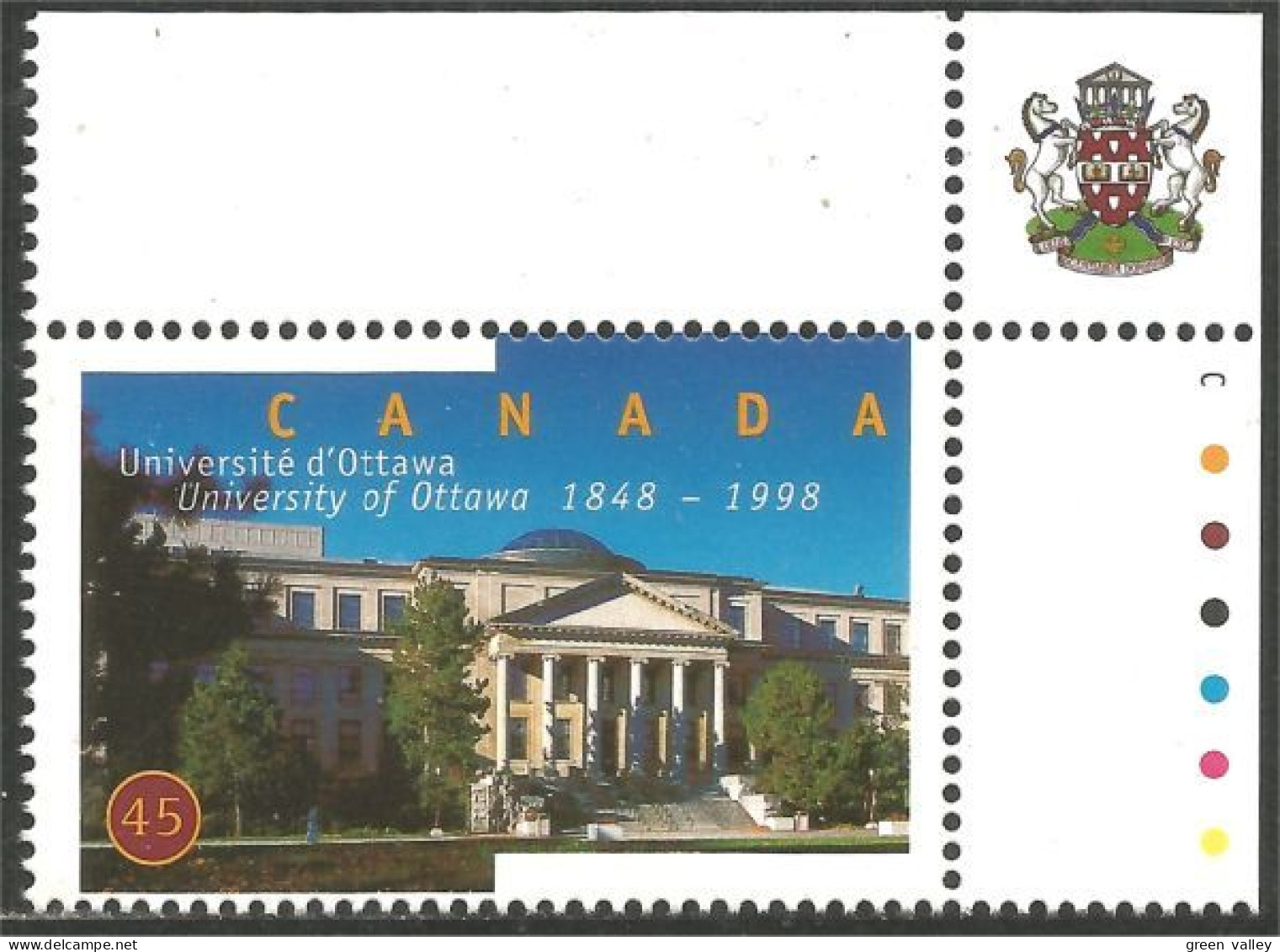 Canada Université Ottawa University MNH ** Neuf SC (C17-56dc) - Unused Stamps