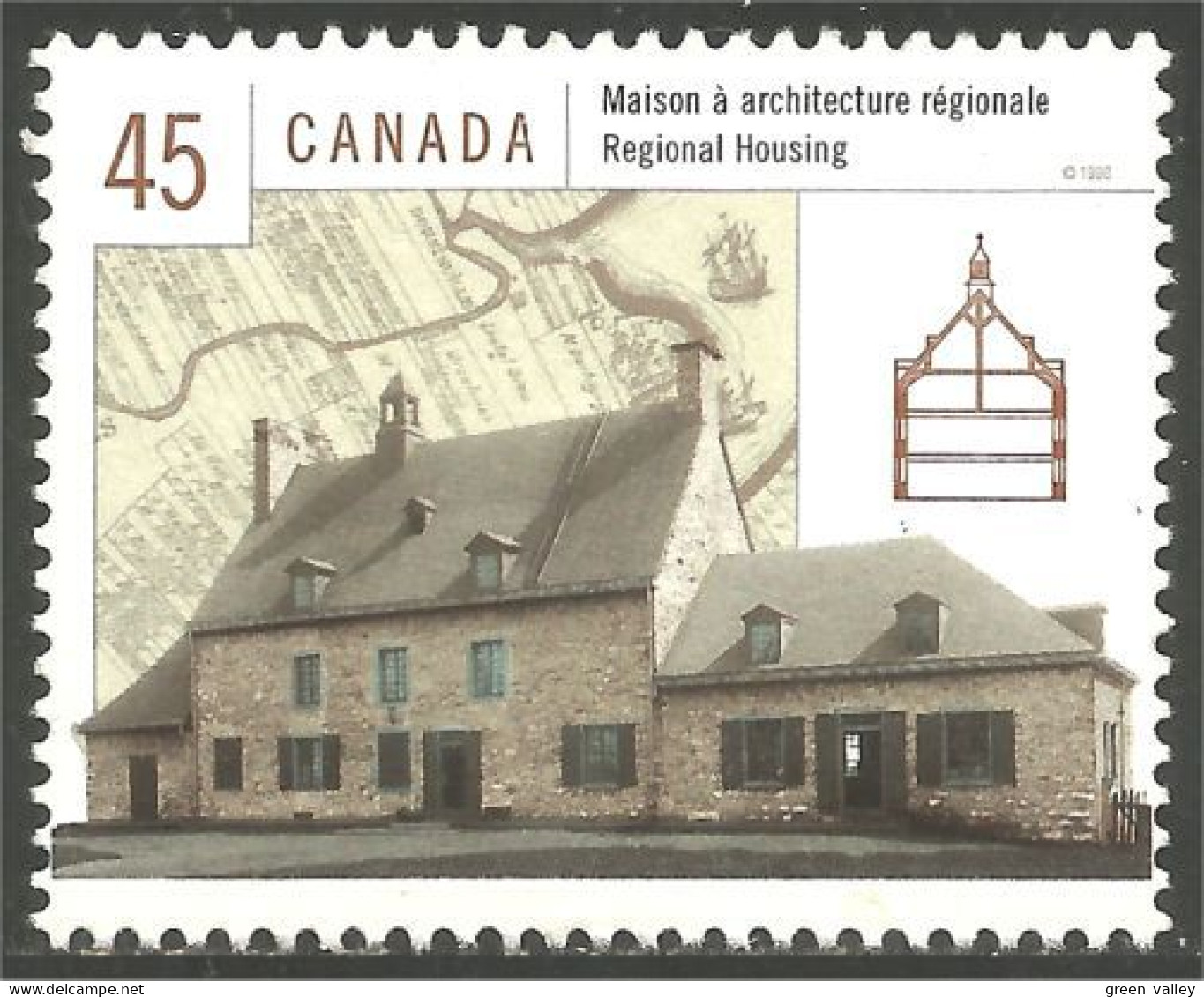 Canada Habitations Regional Housing MNH ** Neuf SC (C17-55cb) - Altri