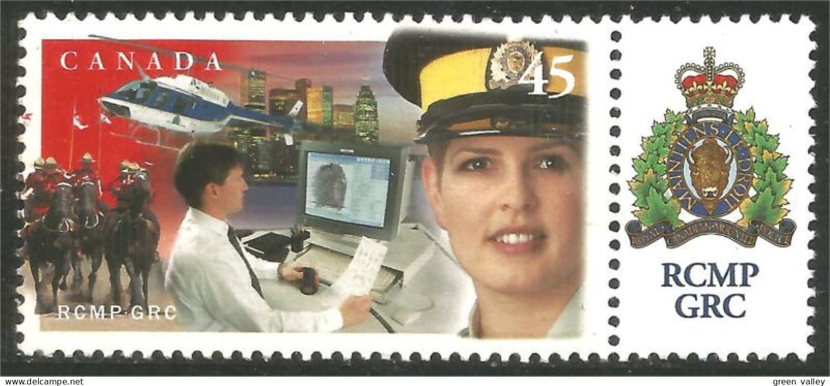 Canada Police RCMP GRC MNH ** Neuf SC (C17-37la) - Ongebruikt