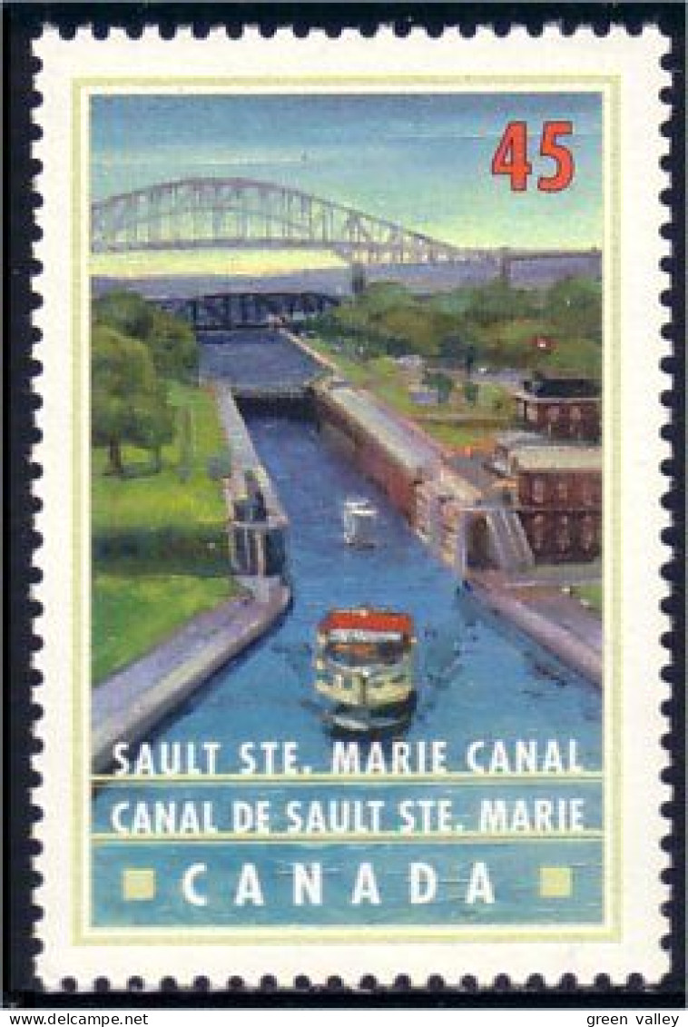 Canada Sault Ste. Marie Canal Bateau Ship Boat Schiff MNH ** Neuf SC (C17-34c) - Bridges