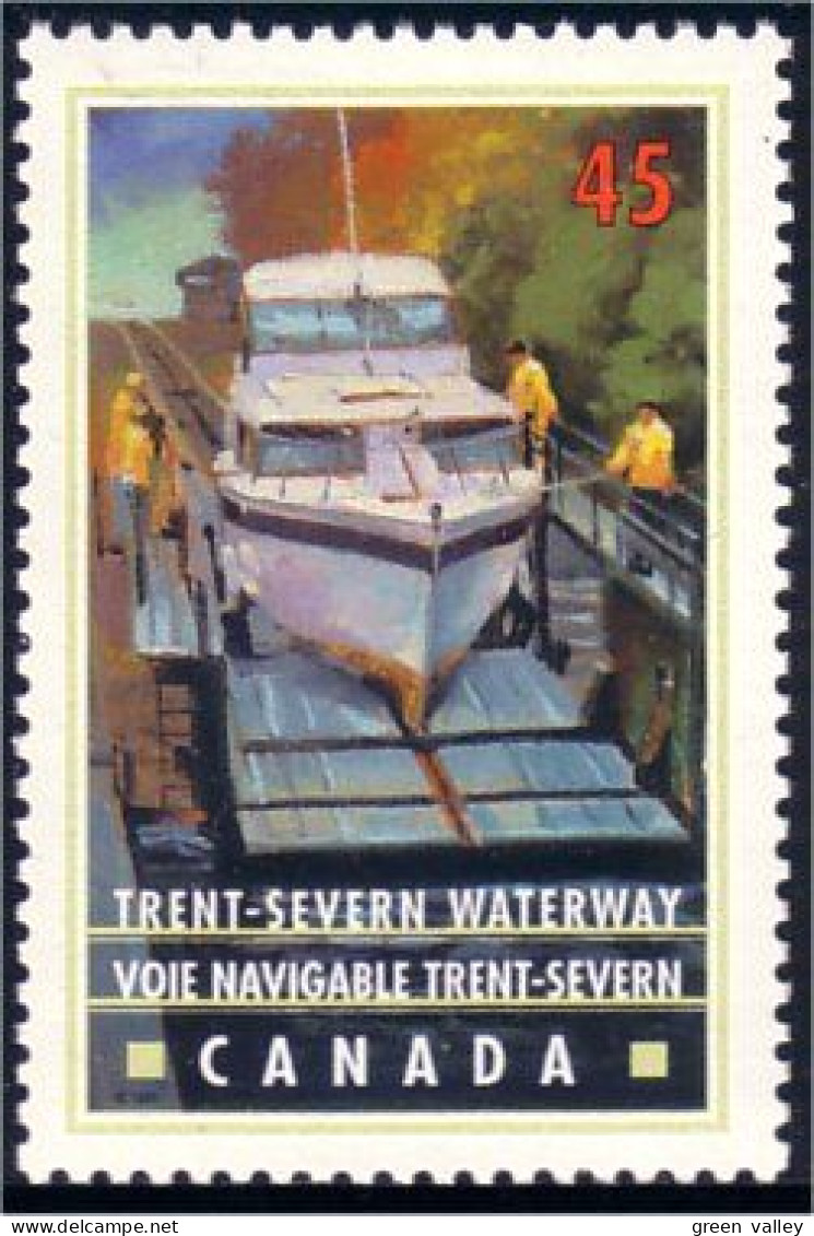 Canada Canal Trent-Severn Waterway Bateau Ship Boat Schiff MNH ** Neuf SC (C17-33a) - Unused Stamps