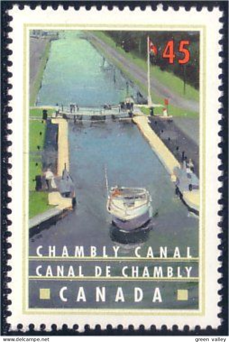 Canada Chambly Canal Bateau Ship Boat Schiff MNH ** Neuf SC (C17-30a) - Ongebruikt