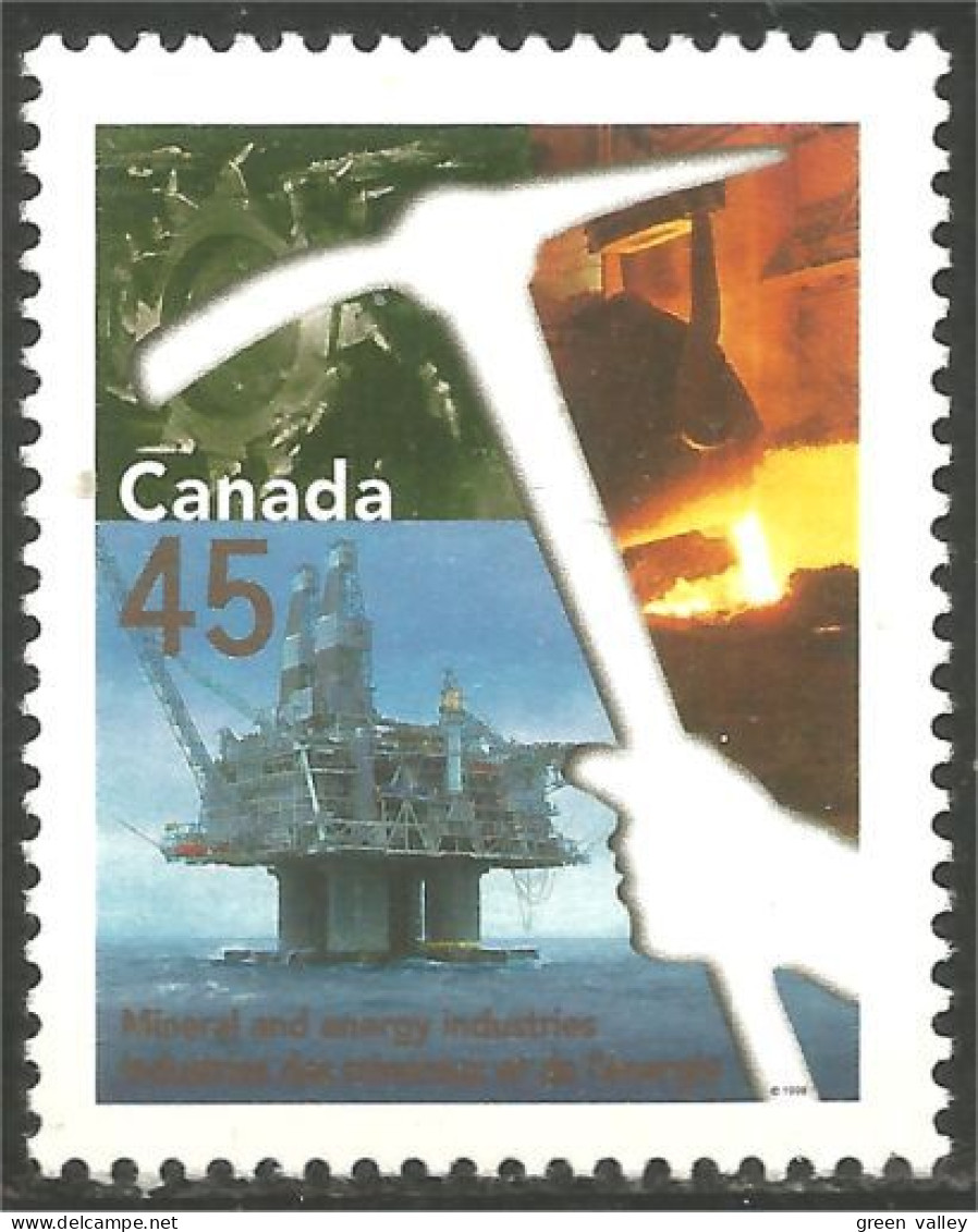 Canada Mining Oil Offshore Pétrole Mines Metal MNH ** Neuf SC (C17-21a) - Nuovi