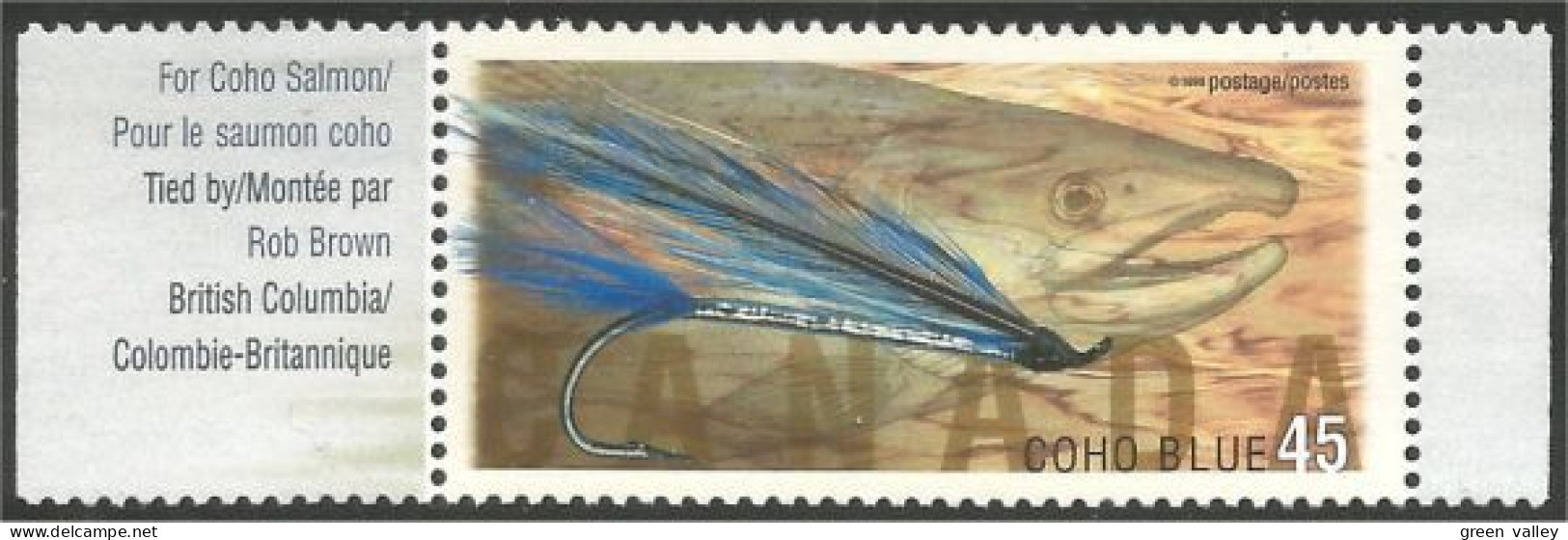 Canada Mouche Fishing Fly Coho Blue MNH ** Neuf SC (C17-19la) - Ongebruikt