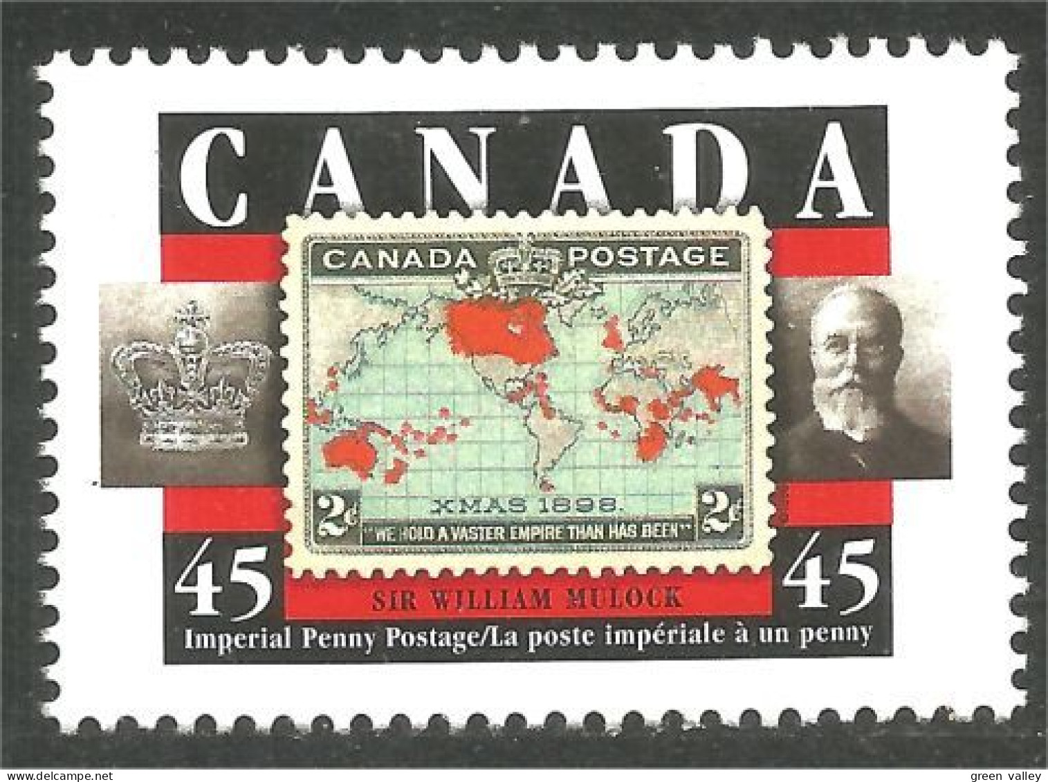 Canada First Christmas Stamp Premier Timbre De Noel 1898 MNH ** Neuf SC (C17-22b) - Christmas