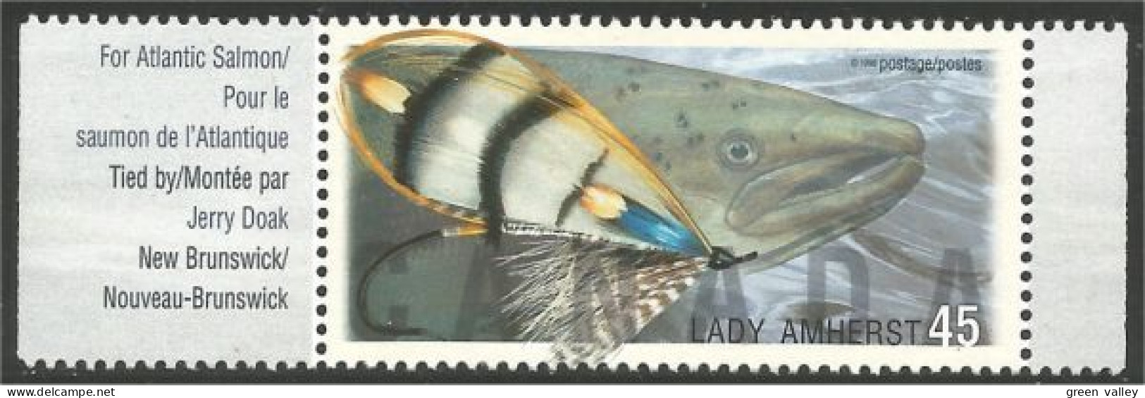 Canada Mouche Fishing Fly Lady Amherst MNH ** Neuf SC (C17-18la) - Unused Stamps