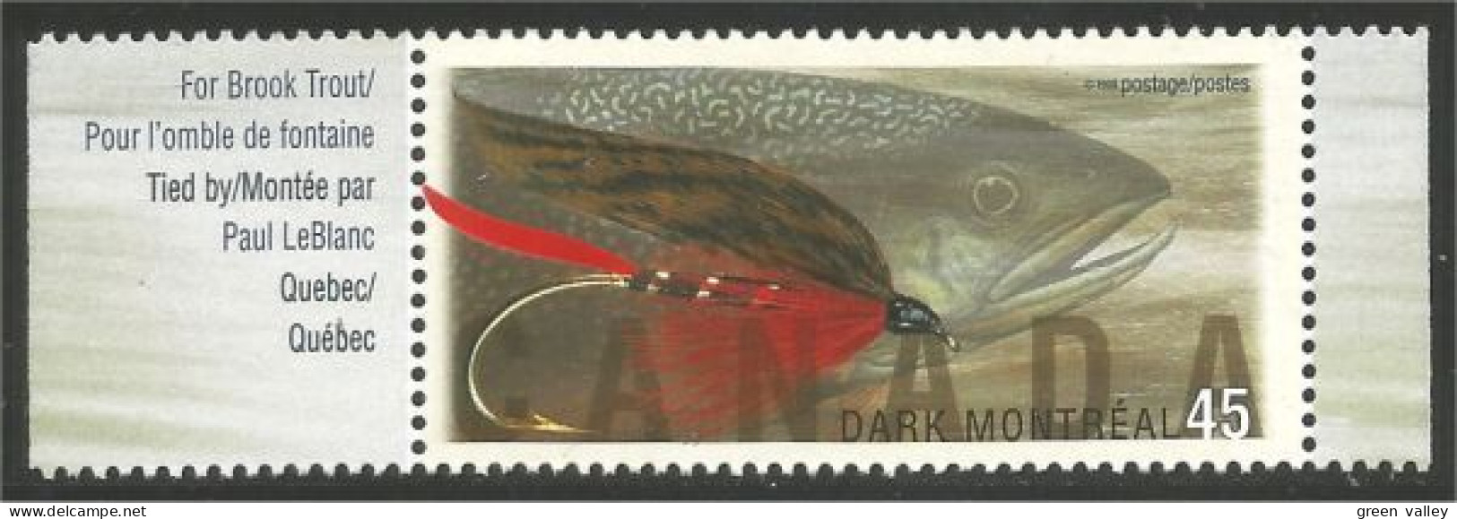 Canada Mouche Fishing Fly Dark Montreal MNH ** Neuf SC (C17-17la) - Ongebruikt
