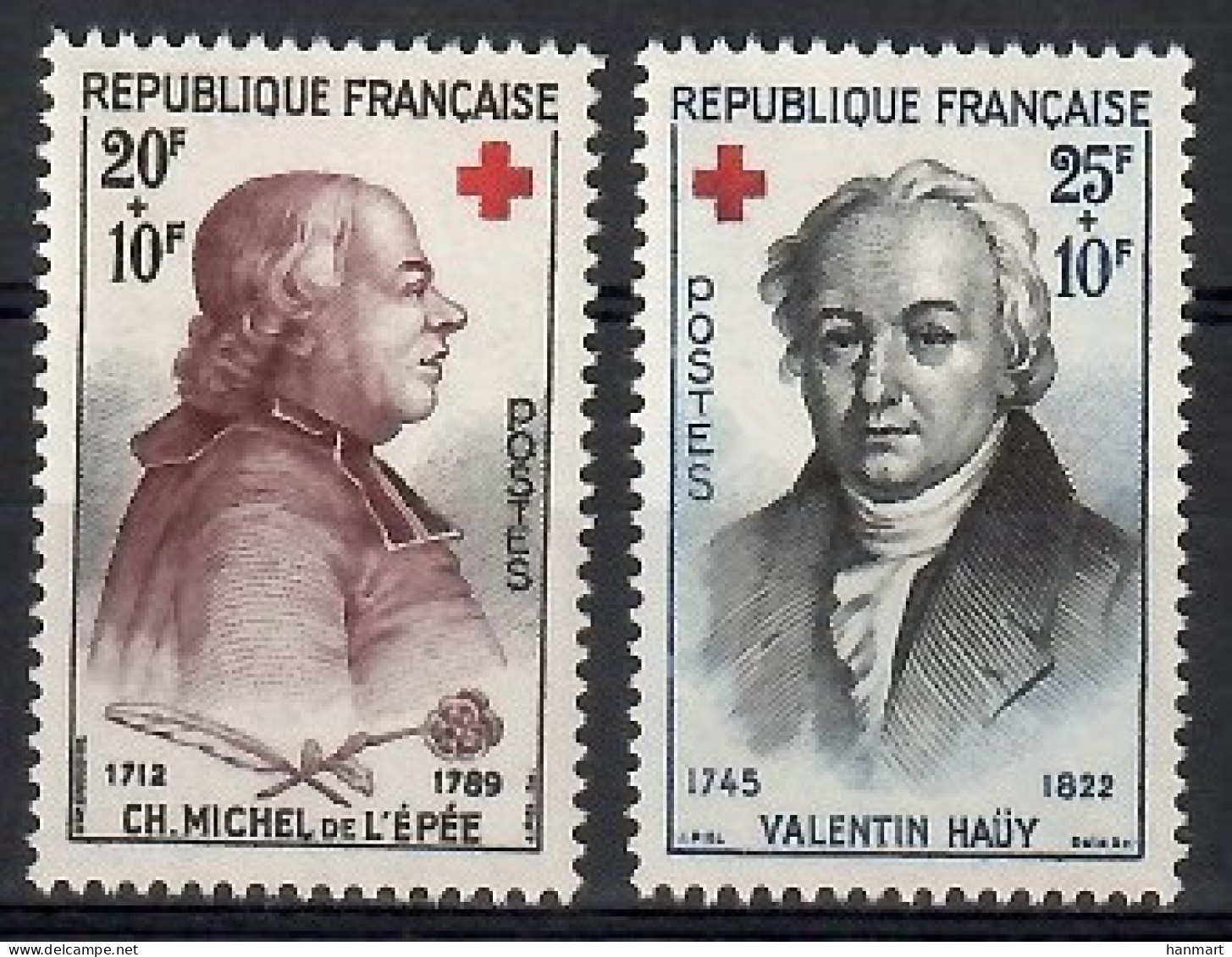 France 1959 Mi 1270-1271 MNH  (ZE1 FRN1270-1271) - Other & Unclassified