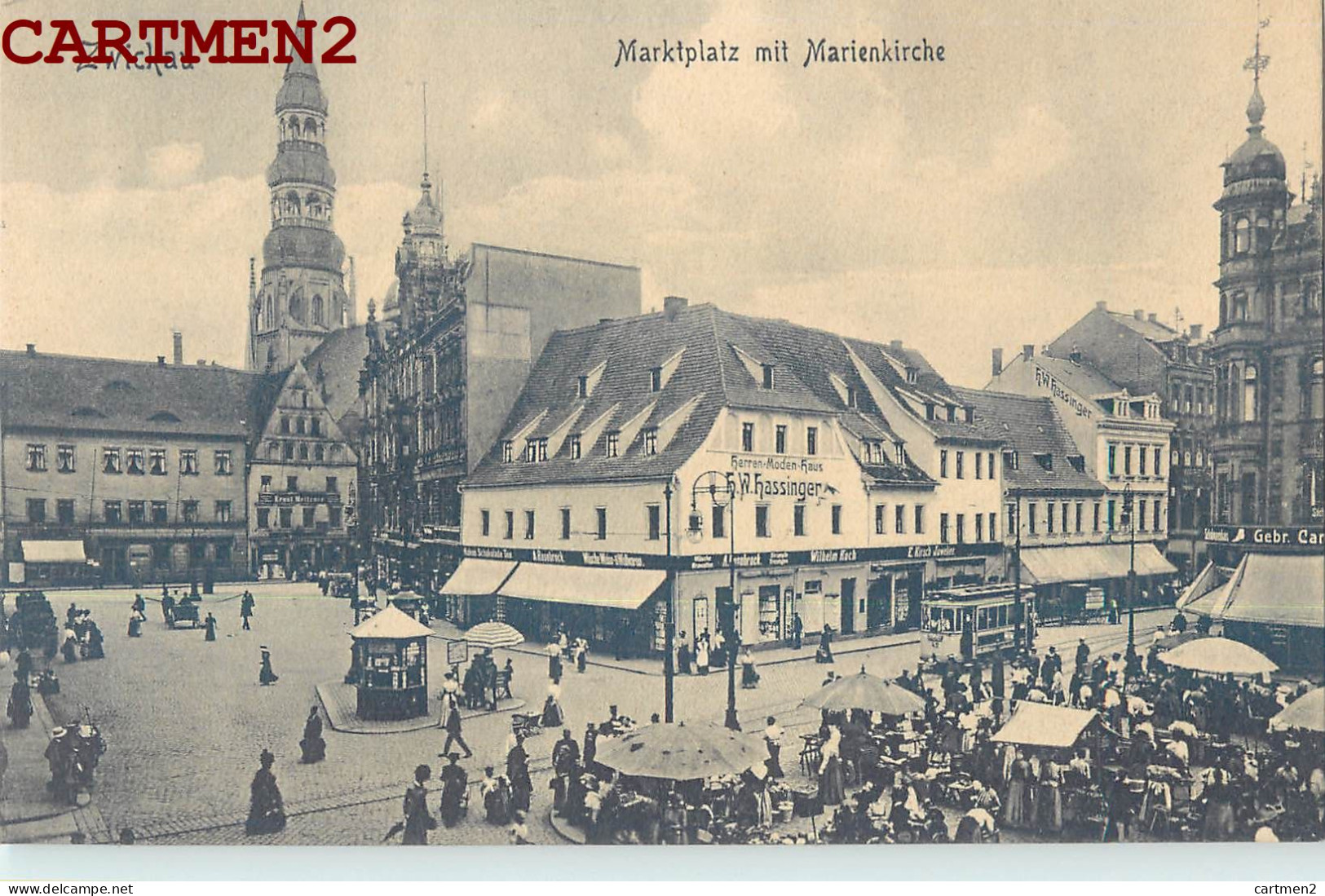 ZWICKAU MARKTPLATZ MIT MARIENKIRCHE DEUTSCHLAND - Zwickau