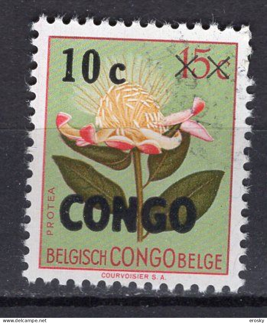 A0282 - CONGO KINSHASA Yv N°383 FLEURS - Gebruikt