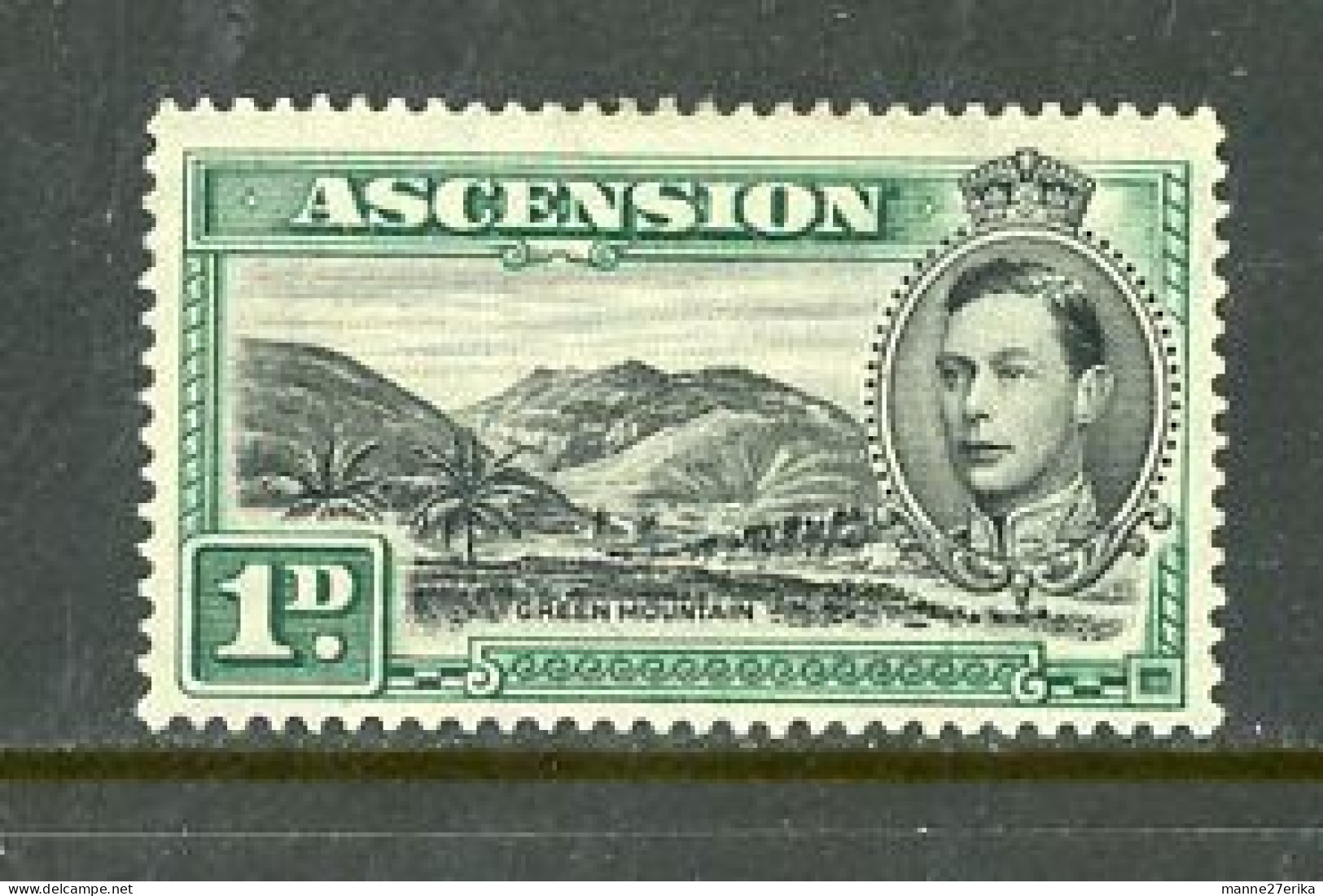 Ascension Islands-1938-"Green Mountain" (*)  (Colour : Green) - Ascension (Ile De L')