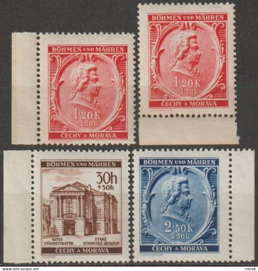 002/ Pof. 68,70-71, Border Stamps - Unused Stamps