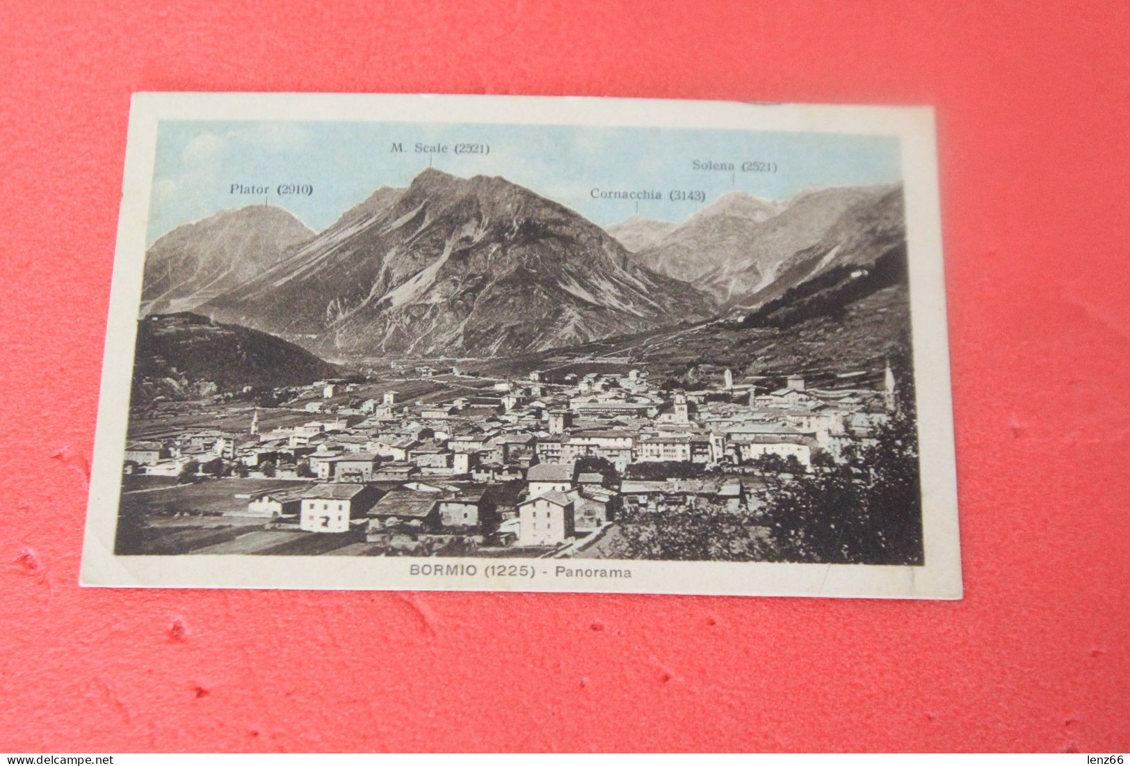 Sondrio Bormio E Le Cime Segnalate 1930 + Timbro Frazionario Ed. Rocca - Sondrio