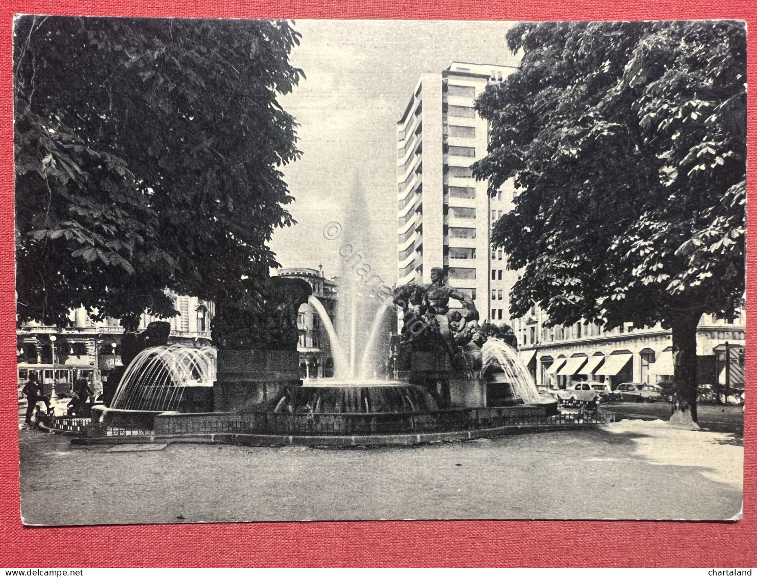 Cartolina - Torino - Monumentale Fontana Angelica - 1950 Ca. - Sonstige & Ohne Zuordnung