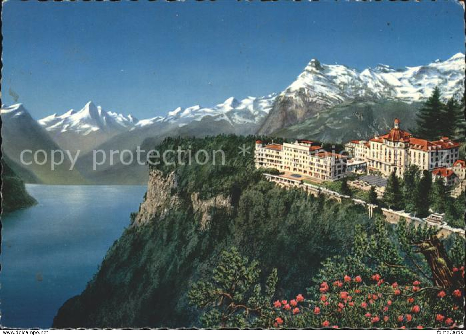 11903698 Seelisberg UR Grand Hotels Kulm Und Sonnenberg Fliegeraufnahme Seelisbe - Altri & Non Classificati