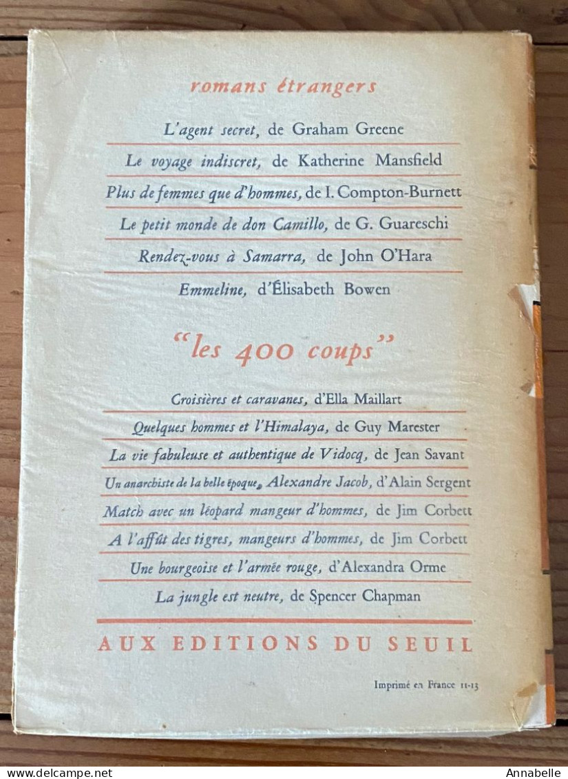 Voyage Sans Cartes Par Graham Greene (1951) - Sonstige & Ohne Zuordnung