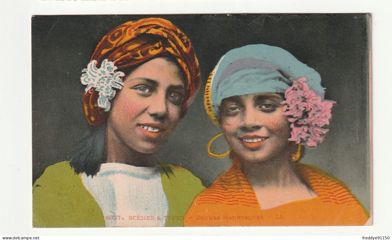 Algérie . Jeunes Mauresques . 1934 - Scene & Tipi