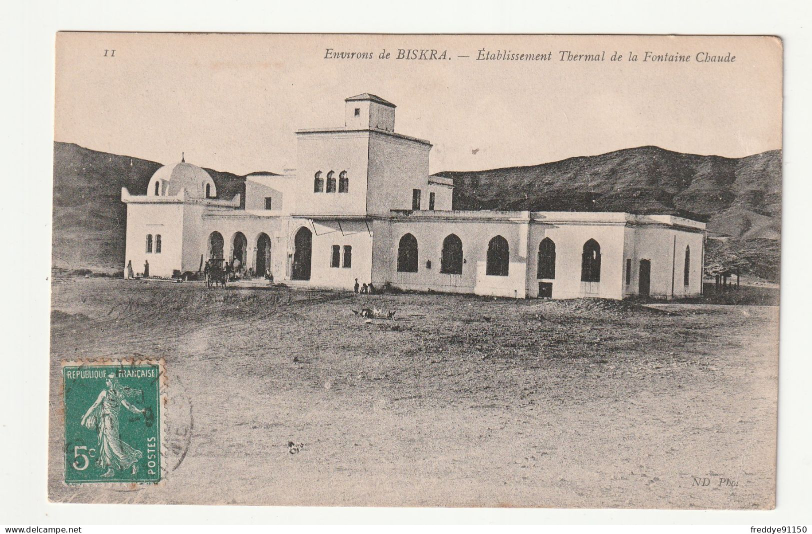 Algérie . Environs De Biskra . Etablissement Thermal De La Fontaine Chaude . 1910 - Biskra