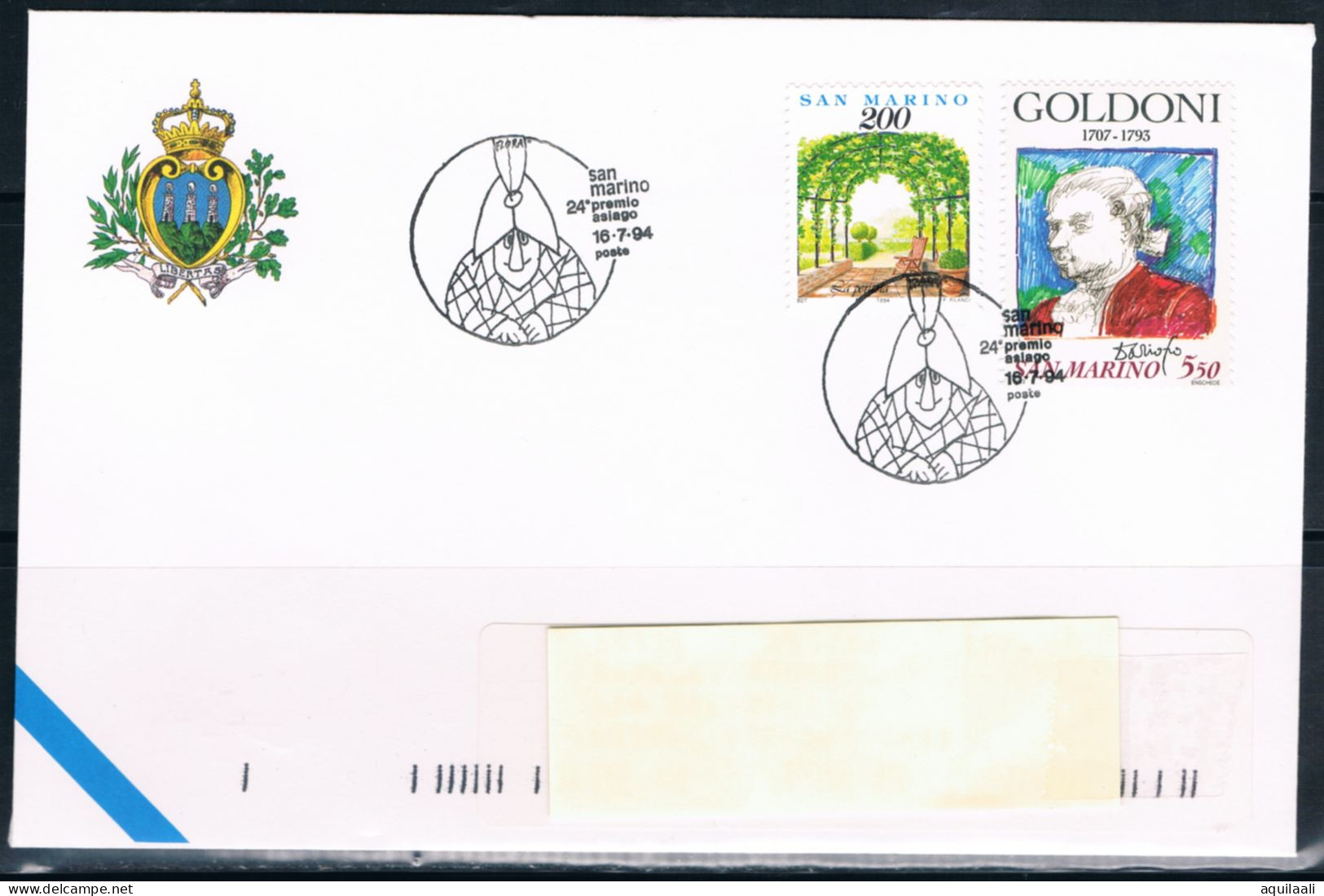 SAN MARINO 1994 - "24' Premio Asiago ", Annullo Speciale. - Briefmarkenausstellungen