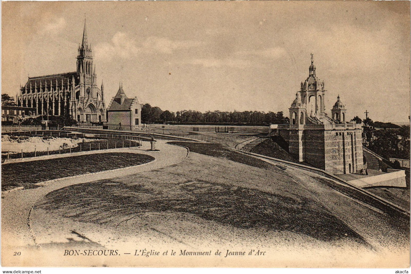 CPA Bon-Secours Église Et Monument De JEanne D'Arc (1390827) - Bonsecours