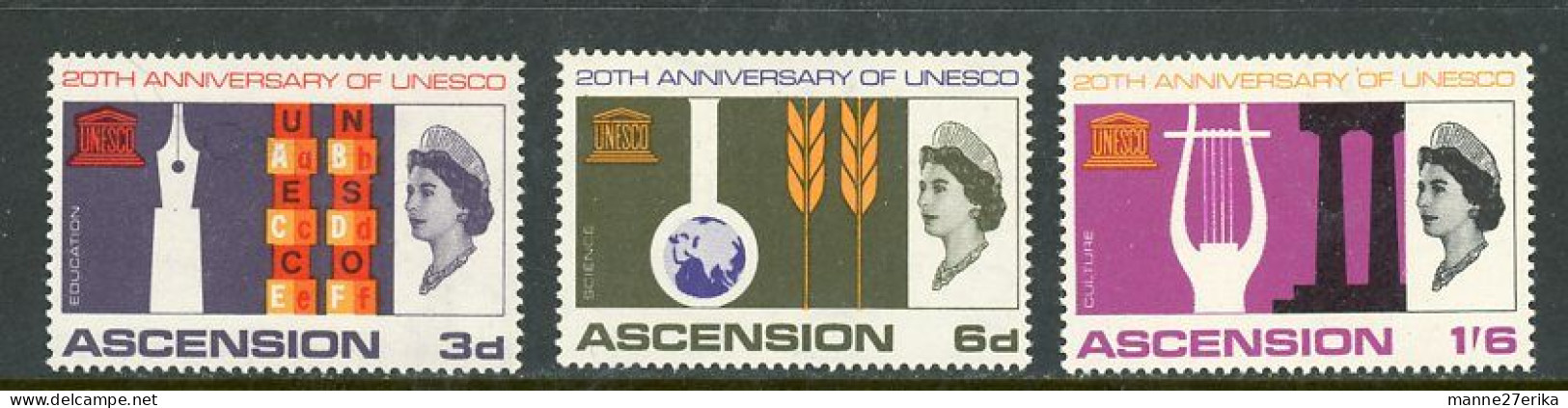 -Ascension-1966-"Unesco" MNH (**) - Ascension