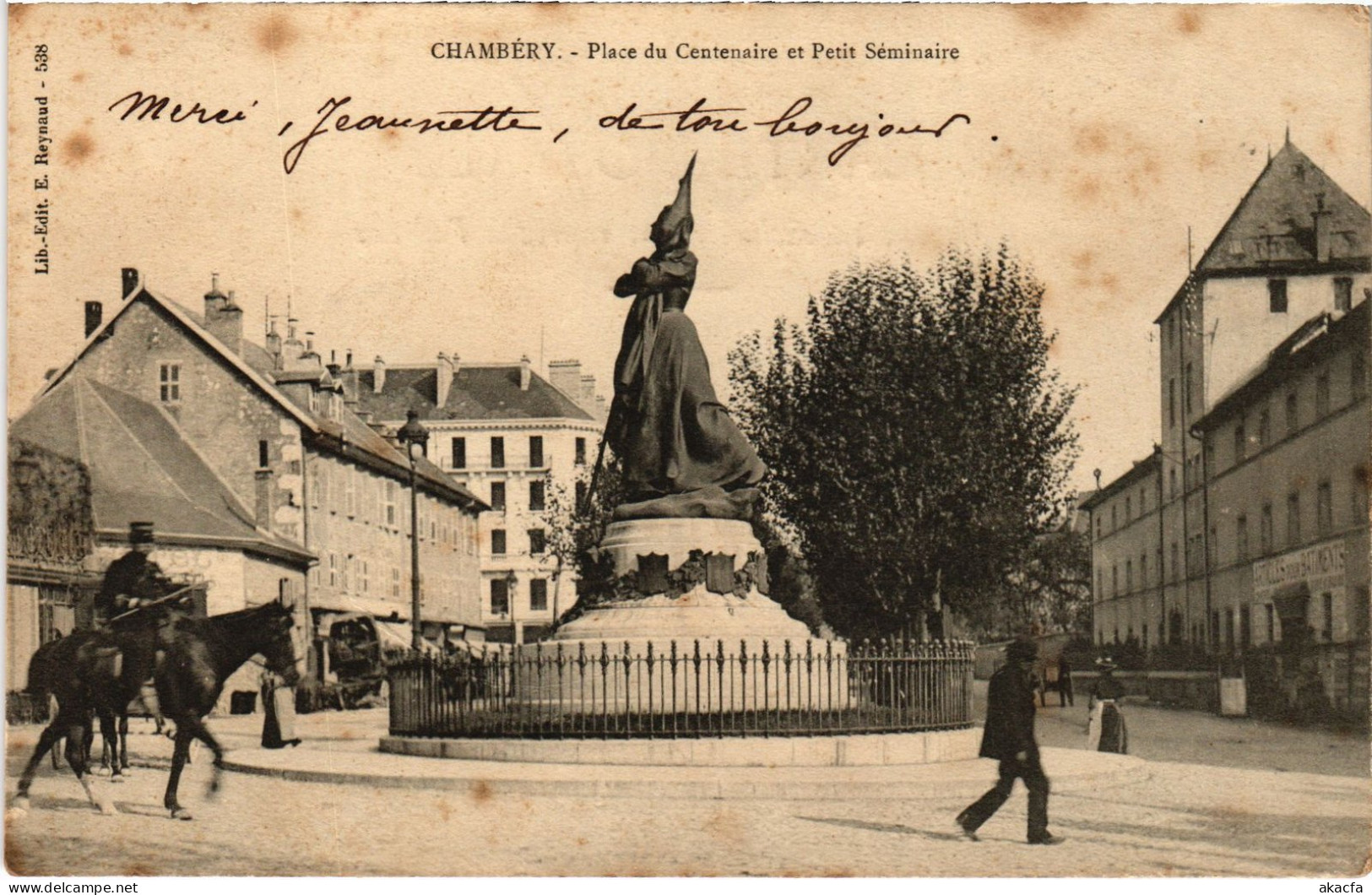 CPA Chambéry Place Du Centenaire (1390692) - Chambery