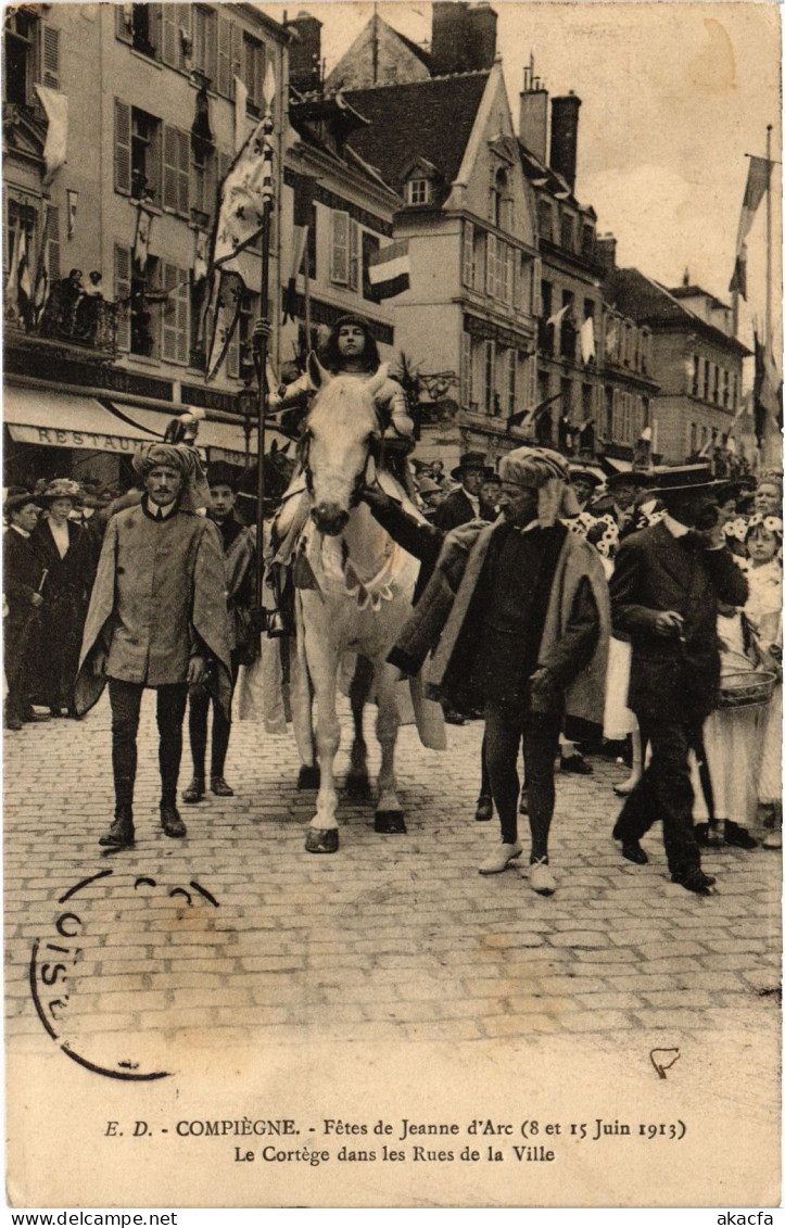 CPA Fetes De Jeanne D'Arc Compiegne Le Cortege Dans Rues De La Ville (1279917) - Compiegne