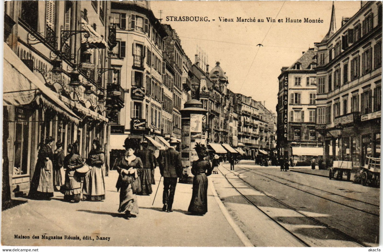 CPA Strasbourg Vieux Marché Au Vin Et Haute Montée (1390401) - Strasbourg