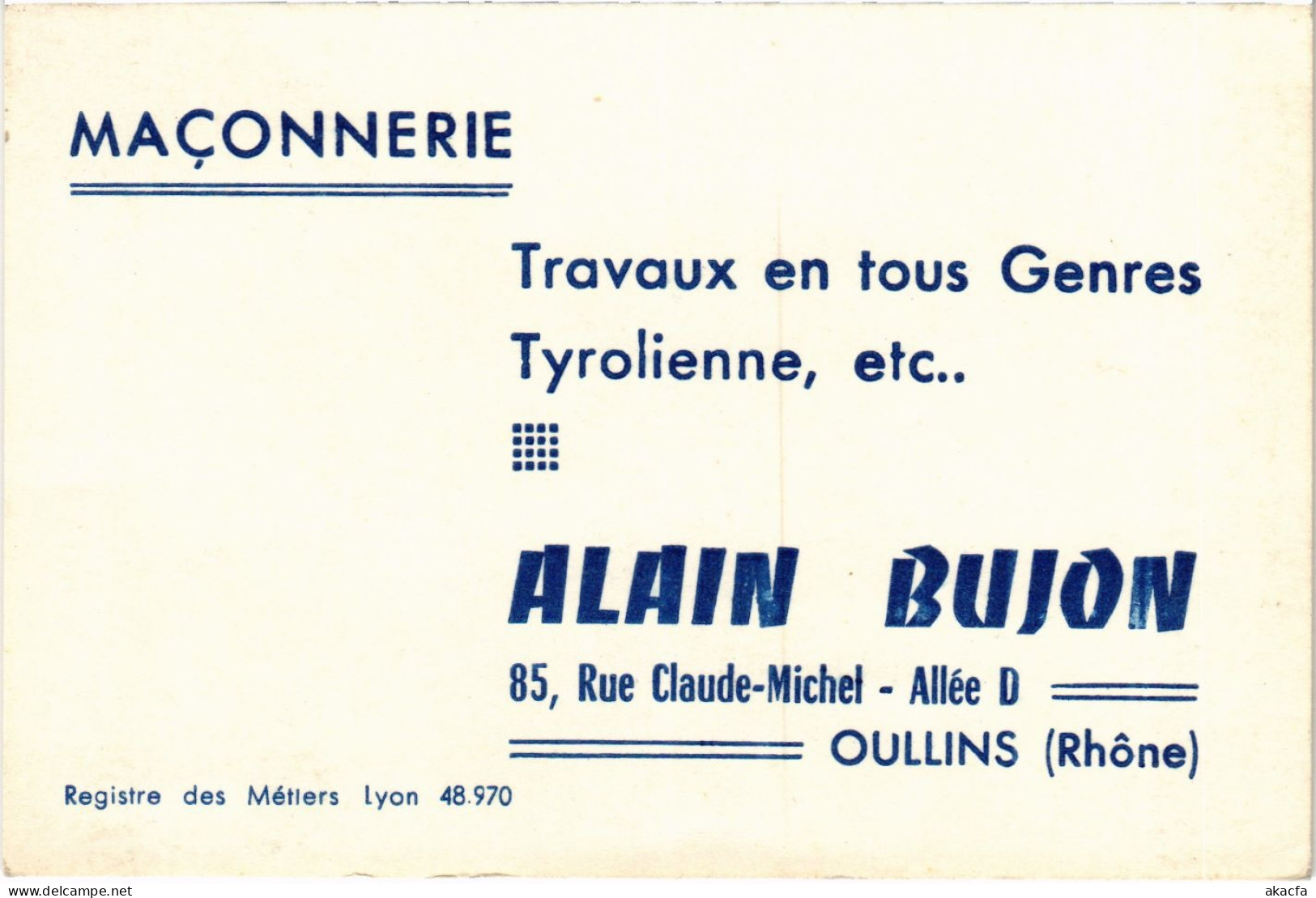 CPA Oullins 85, Rue Claude-Michel ALAIN BUJON (1390545) - Oullins