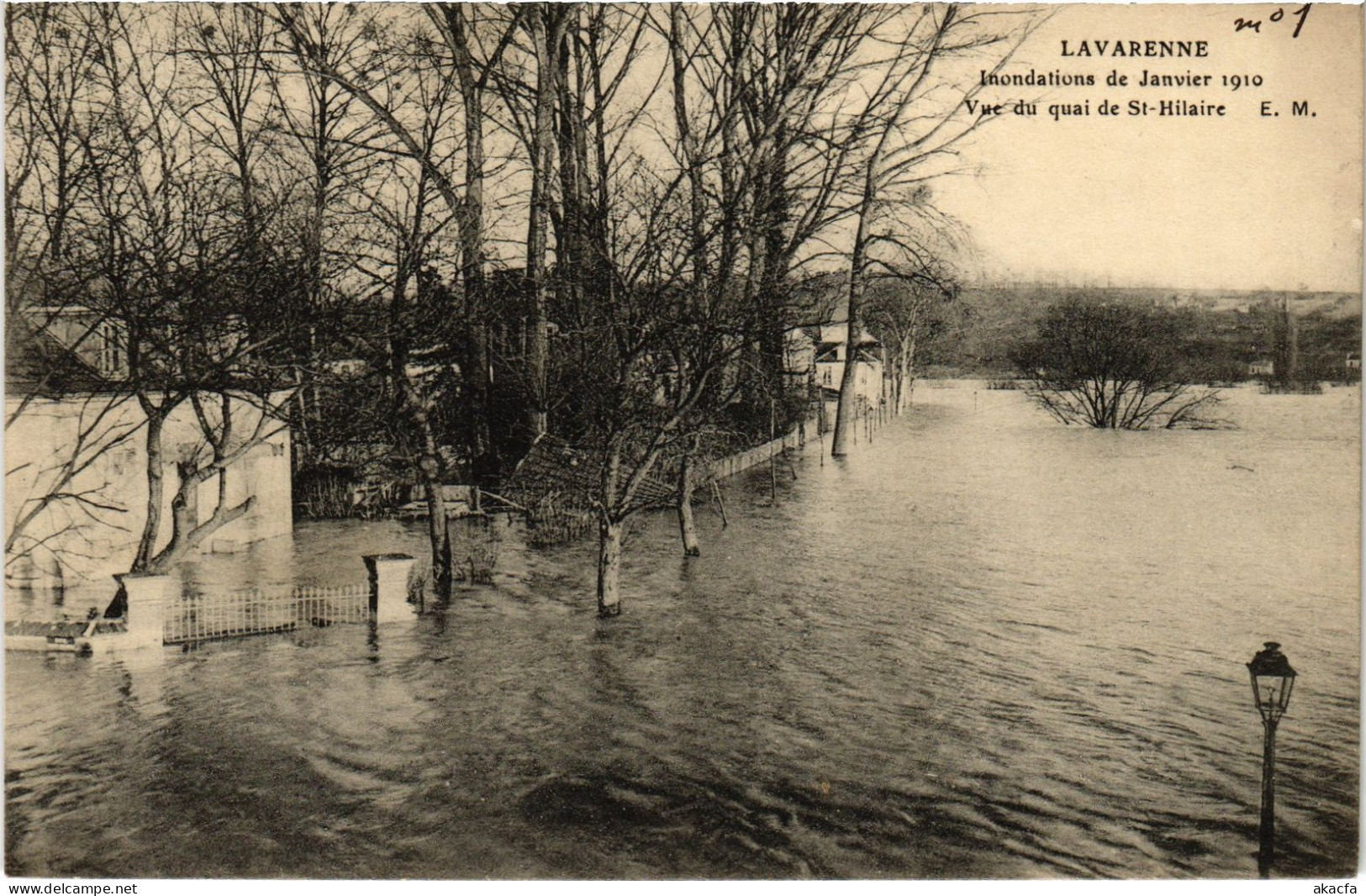 CPA Lavarenne Quai St-Hilaire Inondations (1390671) - Saint Maur Des Fosses