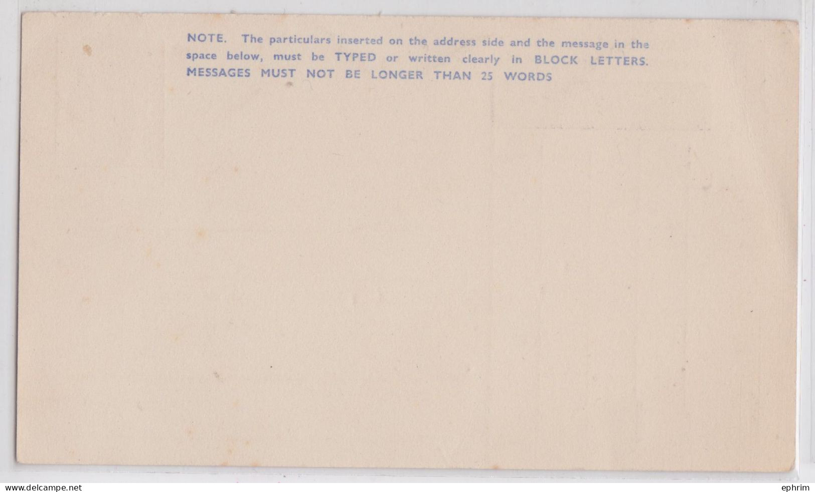 British Prisoner Of War Post King George Prepaid Gb Mint Postcard Entier Service Des Prisonniers De Guerre Chine China - Entiers Postaux