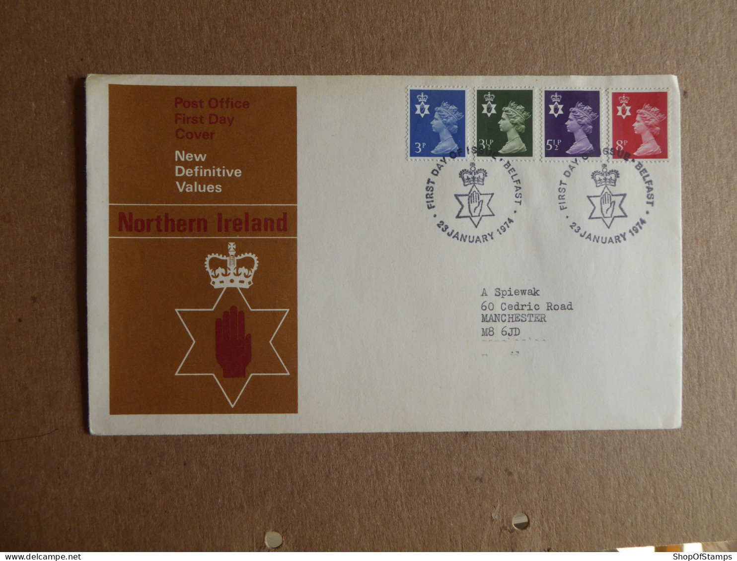 GREAT BRITAIN SG  FDC  NORTHERN IRELAND Definitive Covers 1974 - Non Classificati