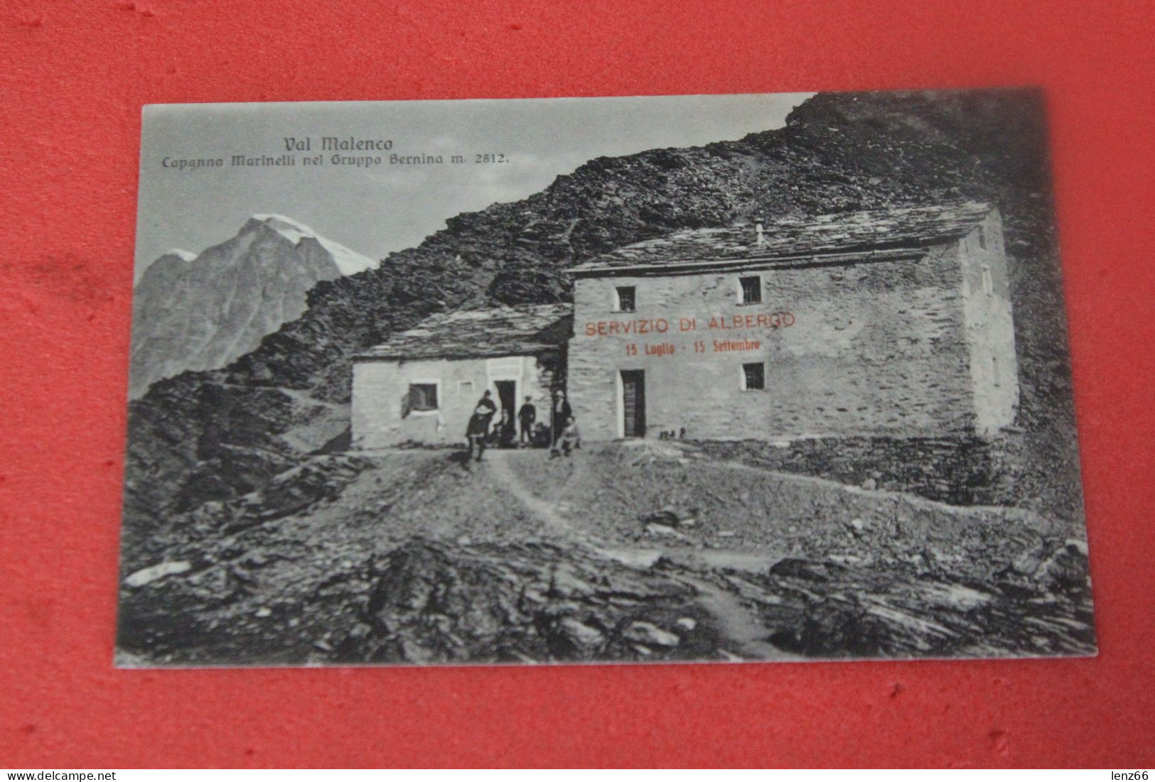 Sondrio Valmalenco Lanzada Rifugio Capanna Marinelli 1909 + Timbro Ed. Trinca Molto Bella+++++ - Sondrio