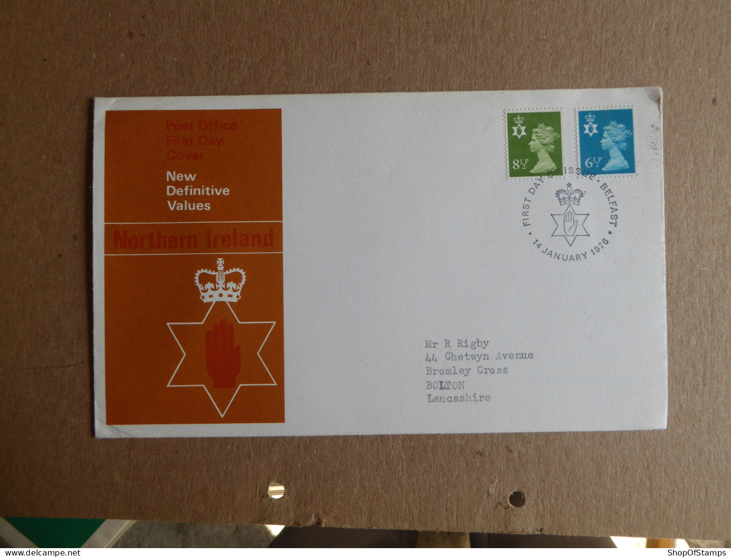 GREAT BRITAIN SG  FDC  NORTHERN IRELAND Definitive Covers 1976 - Non Classés