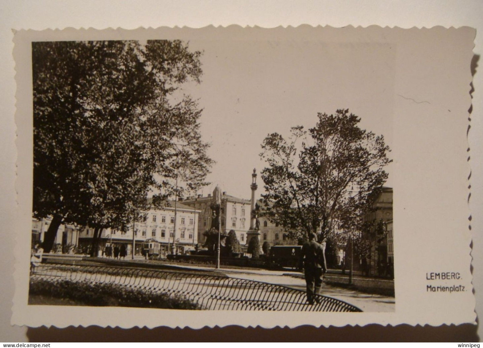 Lemberg.Lwow.2 Pc's.WWII.German Occupation.Marienplatz.Sobieski Haus.1943 - Ucrania