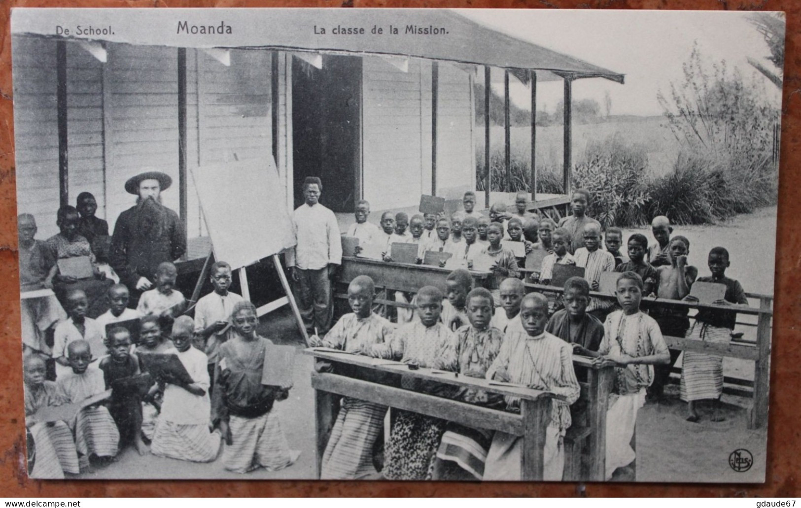 MOANDA (CONGO BELGE) - LA CLASSE DE LA MISSION - ECOLE / SCHOOL - Congo Belge