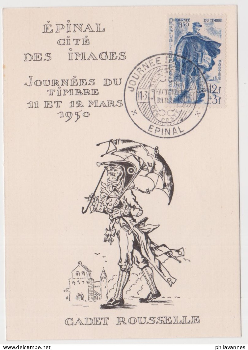 EPINAL , 1950, Journée Nationale Du Timbre Sur N° 863 , Cote 38€( SN24/86/15.2) - 1950-1959