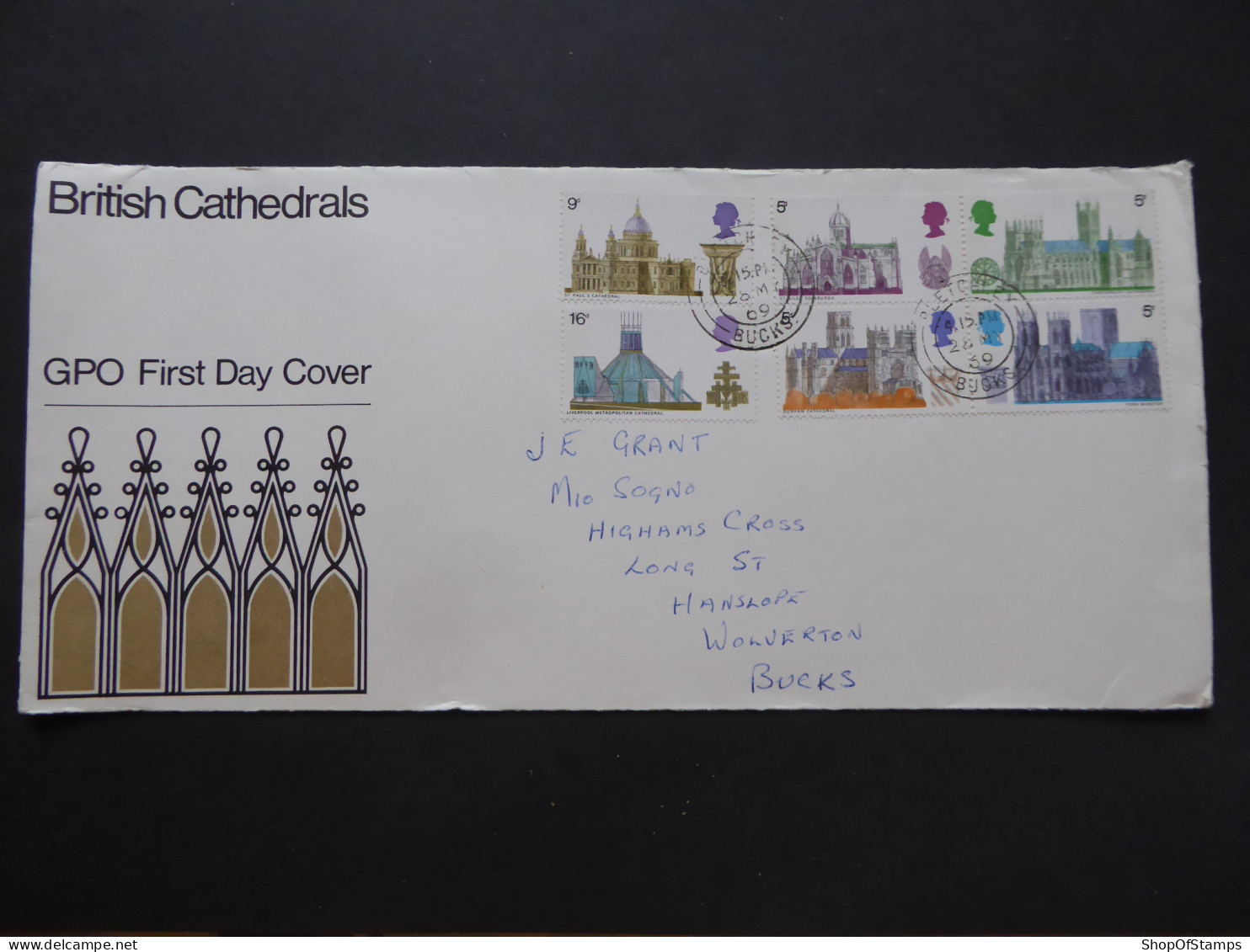 GREAT BRITAIN SG 796-801 BRITISH ARCHITECHTURE CATHEDRALS FDC    - Sin Clasificación