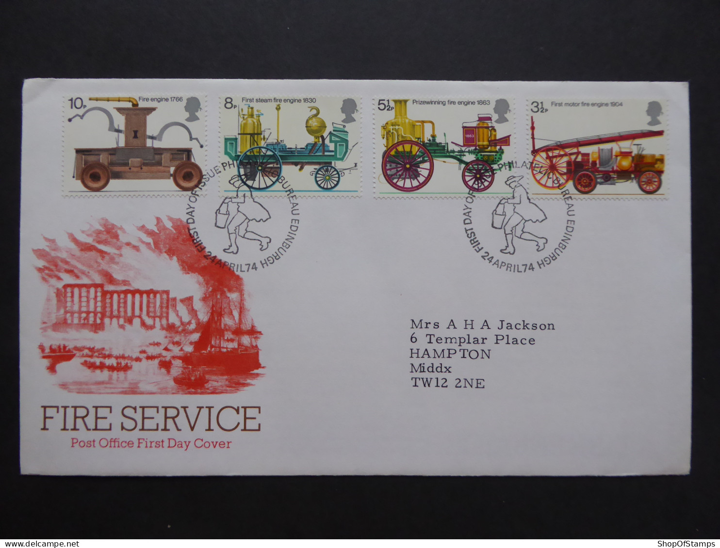 GREAT BRITAIN SG 950-53 PUBLIC FIRE SERVICE FDC     - Ohne Zuordnung