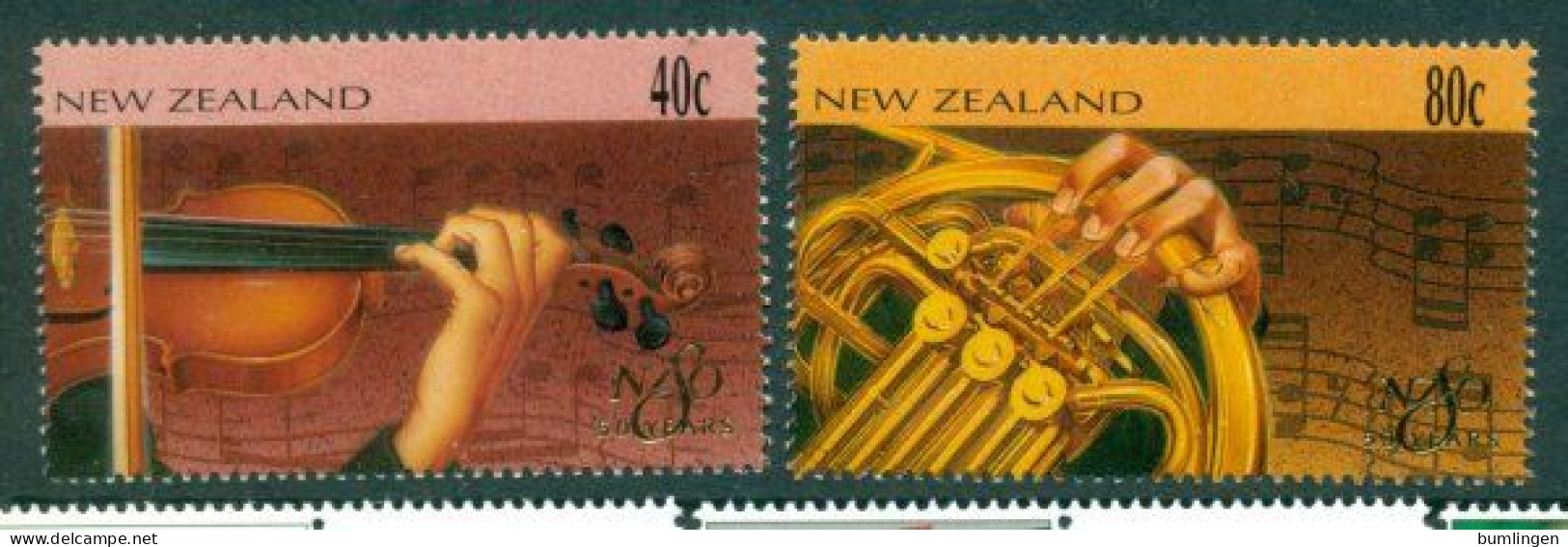 NEW ZEALAND 1996 Mi 1531-32** 50th Anniversary Of The Symphony Orchestra [B1053] - Musik