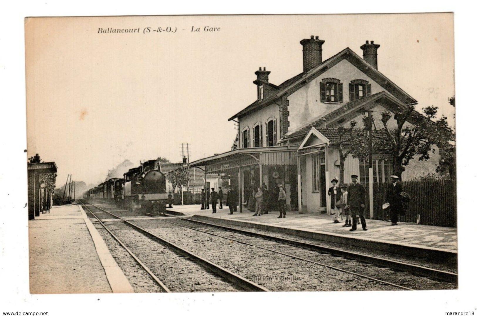 Ballancourt , La Gare , Train , Locomotive à Vapeur - Ballancourt Sur Essonne