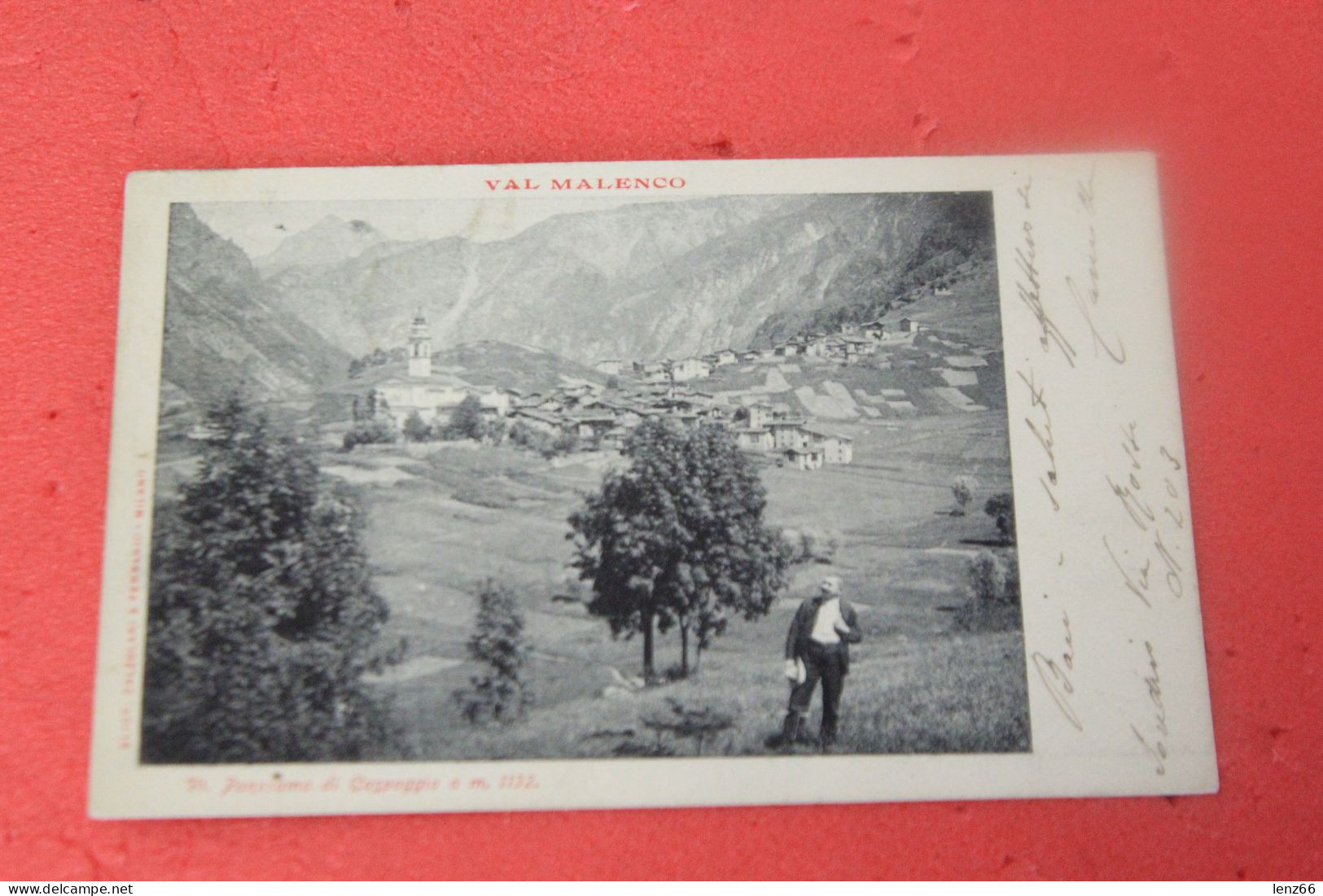 Sondrio Valmalenco Caspoggio 1903 Ed. Calzolari Animata - Sondrio