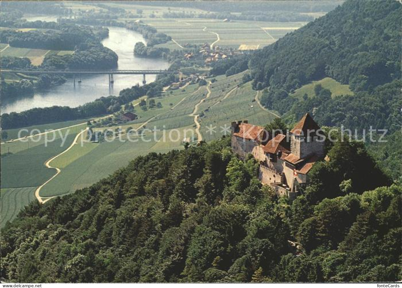 11902448 Stein Rhein Burg Hohenklingen Fliegeraufnahme Stein Am Rhein - Sonstige & Ohne Zuordnung