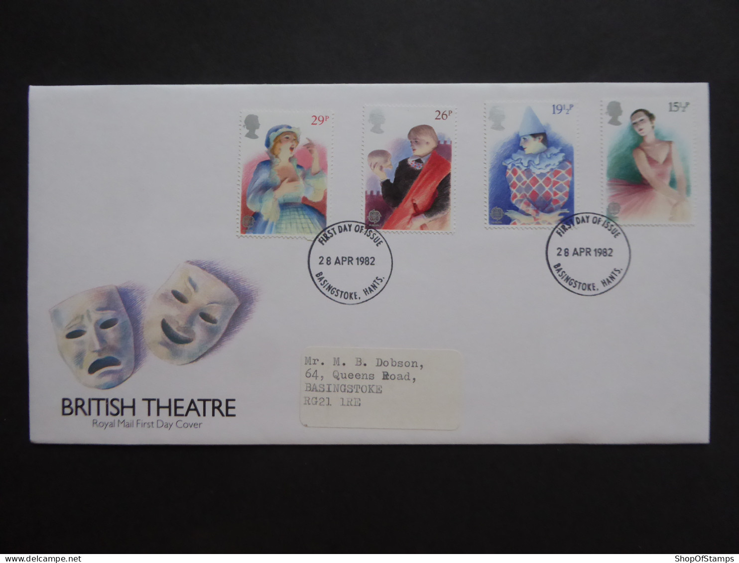 GREAT BRITAIN SG 1183 BRITISH THEATRE FDC    - Ohne Zuordnung